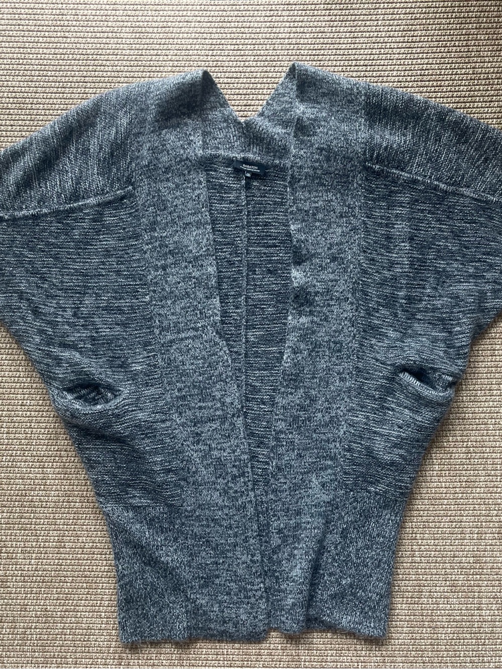 Aritzia Babaton | Open-Front Cocoon Cardigan | Italian Wool Blend S/M